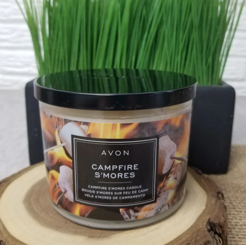 Campfire S'mores 3 wick candle - Picture 1 of 5